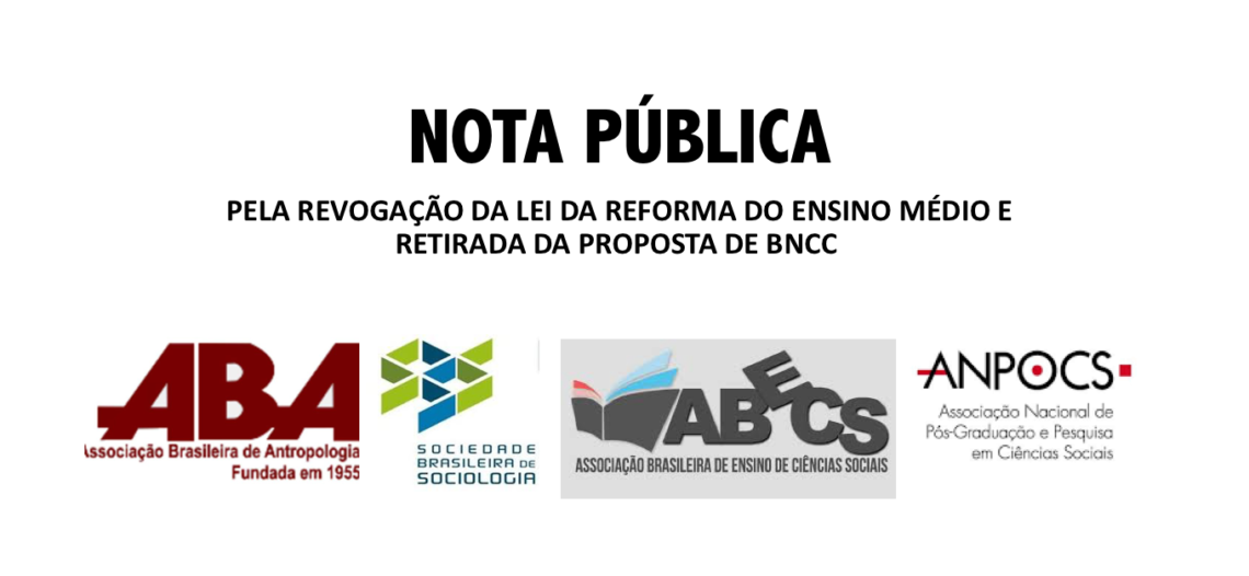 Entidades lançam nota pública solicitando revogação da Reforma do Ensino Médio e pela retirada da proposta da BNCC