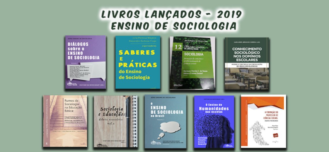 Lançamentos de livros sobre o Ensino de Sociologia no ENESEB 2019